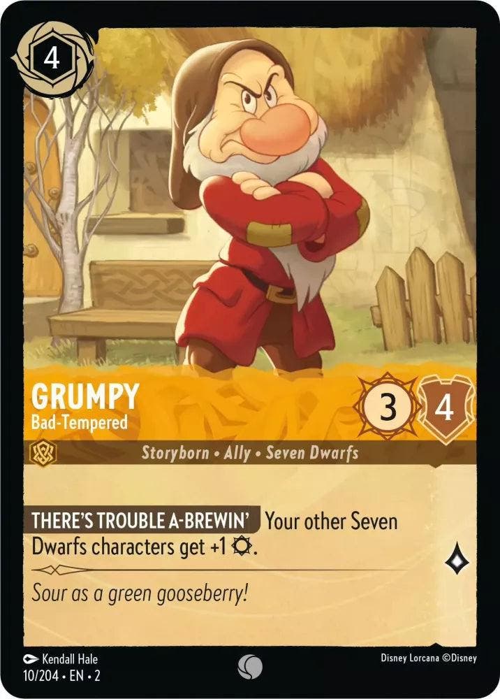 [10/204][S2] - GRUMPY - Bad-Tempered ENG FOIL [M/NM], Verzamelen, Disney, Verzenden