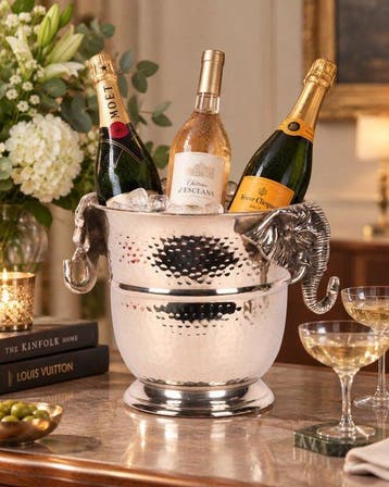 Champagne koeler - Aluminium - Olifanten