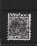 Fernando Poo 1896 - luxe keurmerk paars toelating - Edifil, Gestempeld
