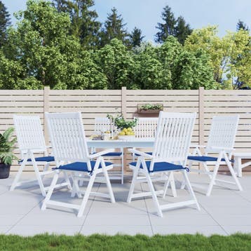vidaXL Tuinstoelkussens 6 st 50x50x4 cm oxford stof, Verzenden, Nieuw, Blauw