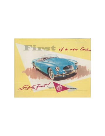 1956 MG MGA BROCHURE ENGELS, Boeken, Nieuw, Author