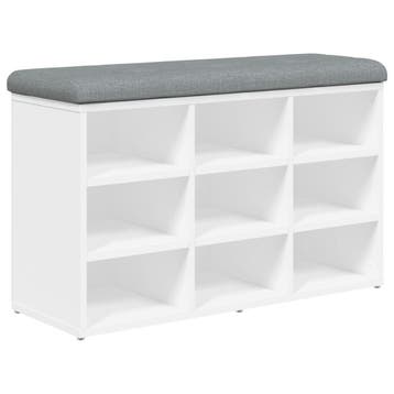 Schoenenbank Wit 82cm | Retourdeal 34% Korting, Ophalen of Verzenden, Zo goed als nieuw, Modern