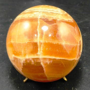 Super Size Natuurlijke honingcalciet Genezende Bol - Hoogte: