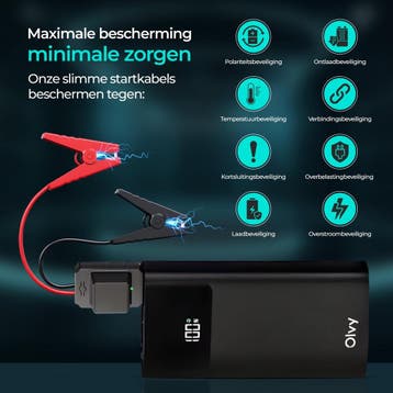 12V Jumpstarter voor Auto - 1500A - Starthulp met Powerbank,, Verzenden, Zo goed als nieuw