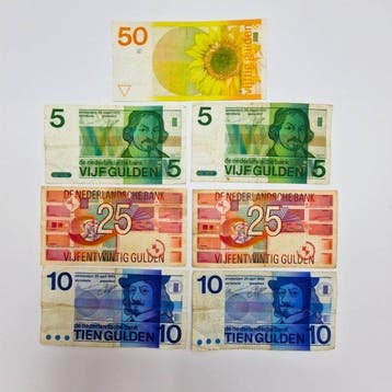 Nederland. - 7 banknotes Gulden - Various Dates - PL83,