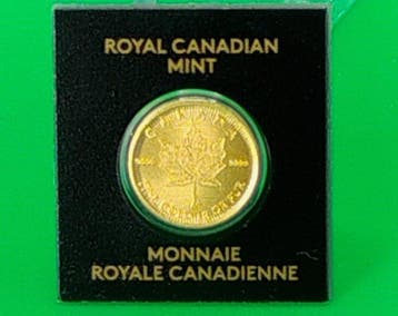 Canada. Elizabeth II. 50 Cents 1 g Gold Maple Leaf 2021 –