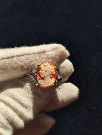 Zilver Ring - Cameo-reliefring (Zonder minimumprijs)