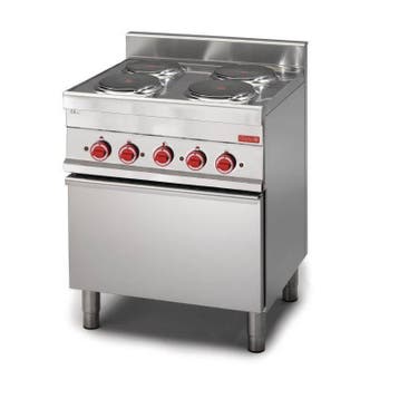 Elektrisch Fornuis met Oven | 4 Kookplaten Gastro-M, Verzenden, Nieuw in verpakking