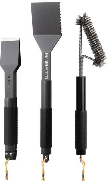 Boretti - Barilo 3-delige barbecue set - Borstel - Tang, Tuin en Terras, Houtskoolbarbecues, Verzenden, Nieuw