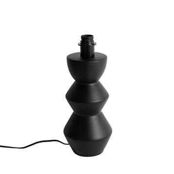 Design tafellamp zwart keramiek 16 cm zonder kap - Alisia, Huis en Inrichting, Verzenden, Nieuw, Keramiek