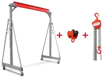 Portaalkraan 2T + kettingtakel en trolley 2000 kg MW Tools, Ophalen of Verzenden, Nieuw