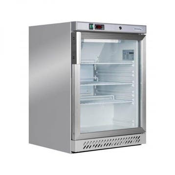 Glasdeur koelkast | RVS | Onderbouw | 130 Liter, Zakelijke goederen, Horeca | Keukenapparatuur, Verzenden, Nieuw in verpakking
