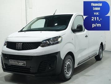 Fiat Scudo 2.0 MultiJet 145 pk L3 Airco, Apple Carplay, Stof, Gebruikt, Euro 6, Wit