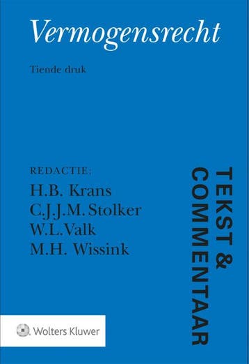 Vermogensrecht / Tekst & Commentaar - H.B. Krans, Boeken, Verzenden, Gelezen, H.B. Krans