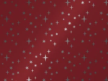 Kerst cadeaupapier op rol Sterren Zilver Rood 30 cm –, Ophalen of Verzenden, Nieuw, Overige typen