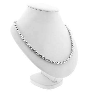 Witgouden cardano schakelketting, Sieraden, Tassen en Uiterlijk, Kettingen, Ophalen of Verzenden, Gebruikt, Goud, Goud