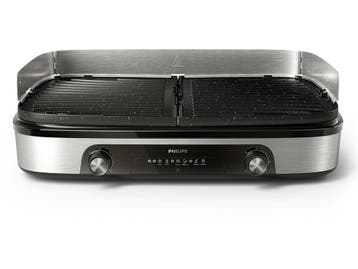 PHILIPS HD6222/90 - Grillplaat - 2400 W - Zwart, Verzenden, Zo goed als nieuw