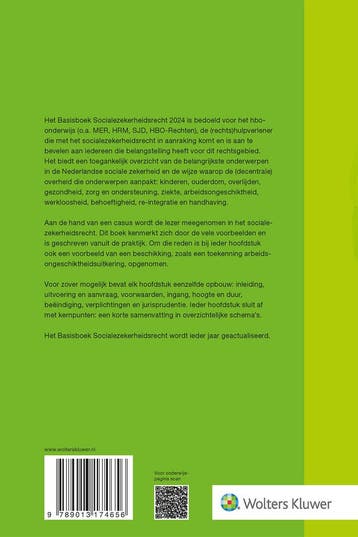 Basisboek Socialezekerheidsrecht 2024 9789013174656, Verzenden, Zo goed als nieuw, Mr. Drs. I.A.M. van Boetzelaer-Gulyas