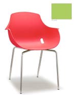 Kuipstoel Ago - 4-poots hout onderstel - groen, Auto-onderdelen, Ophalen of Verzenden, Gebruikt