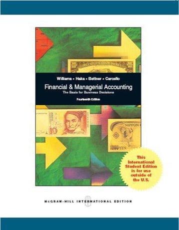 Financial and Managerial Accounting - Jan Williams, Boeken, Verzenden, Gelezen, Jan Williams