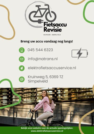 Fietsaccu revisie - Geef je fietsaccu een tweede leven!, Nieuw, 50 km per accu of meer, Overige merken