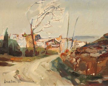 Josep Cruañas Fagés (1942) - Paisaje de Garriguella