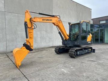 Veiling: Midigraafmachine Hyundai R60VS Diesel 2016, Ophalen, Graafmachine