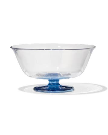 HEMA Trifleschaal 26cm glas gekleurde voet, Verzenden, Nieuw
