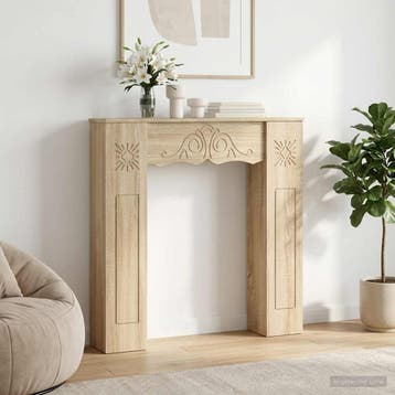 vidaXL Haardomlijsting Sonoma Eiken 102 x 20 x 102 cm, Verzenden, Nieuw