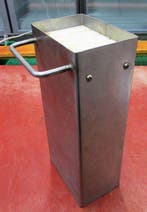 RVS Messenhouder 35cm hoog, Gebruikt