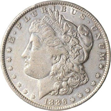 Verenigde Staten van Amerika. Morgan Dollar 1886 (Zonder