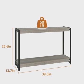 100cm Console Tafel met 2 Niveaus - Rustiek Farmhouse Design, Verzenden, Nieuw