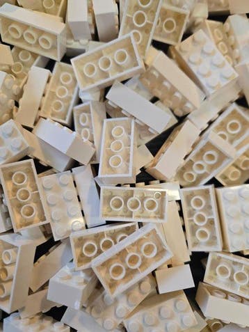 Lego Onderdelen - New Brick 2 x 4 White 200pcs, Nieuw