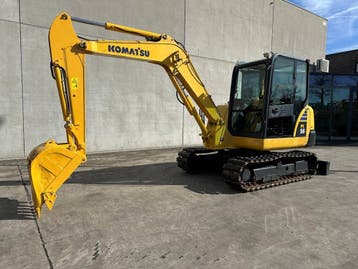 Veiling: Midigraafmachine Komatsu PC56-7 Diesel 2016, Ophalen, Graafmachine