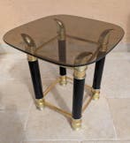 Bijzettafel - Metaal, Glas - Design salontafel