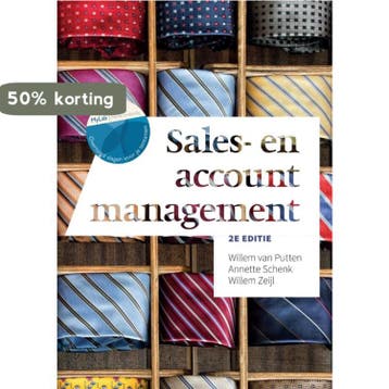 Sales- en accountmanagement, 2e editie met MyLab NL, Verzenden, Zo goed als nieuw, Annette Schenk
