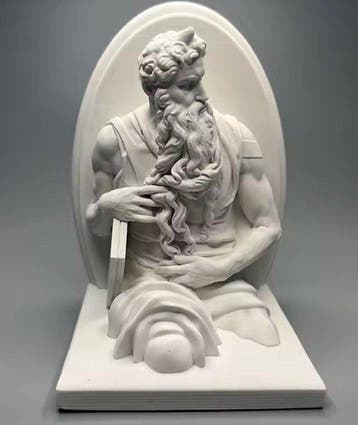 Beeldje - Il profeta - Gips