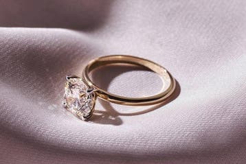 Ring - 14 karaat Geel goud - 2.04ct. tw. Diamant (Lab-grown), Nieuw