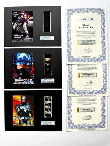 RoboCop – Super rare Trilogy Set of 3 Mounted 35mm Film, Nieuw
