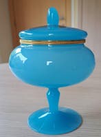 Murano - Vincenzo Nason - dekselvaas - Opaline glas,