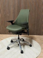Voorraad Groene Herman Miller Sayl Stoelen - Duurzaam Design, Verzenden, Zo goed als nieuw, Bureaustoel, Groen
