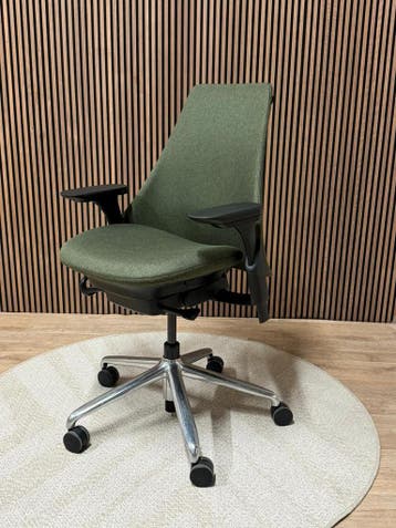 Voorraad Groene Herman Miller Sayl Stoelen - Duurzaam Design, Huis en Inrichting, Bureaustoelen, Verzenden, Zo goed als nieuw