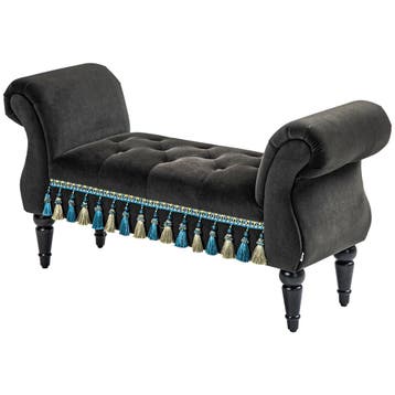 TRUUSK Gestoffeerde Slaapkamerbank - Vintage Design - Opberg, Verzenden, Nieuw