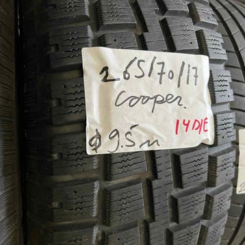2 x Cooper 265-70-17 Winterbanden 9,5mm, Gebruikt, 265 mm, 17 inch, Band(en)