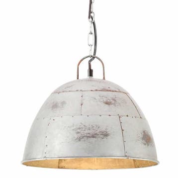 Hanglamp Zilver | Tweedekansje | OP=OP, Ophalen of Verzenden, Gebruikt, Metaal, Industrieel, Landelijk