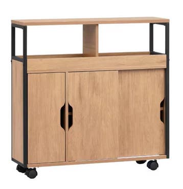 Badkamerkast Industrieel met Wielen – 70×70×20 cm & Deuren, Verzenden, Nieuw