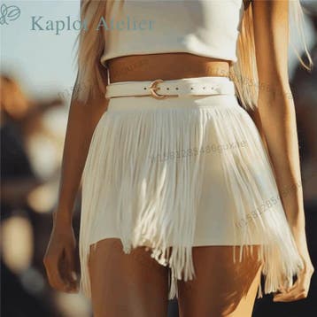 Dames 2-in-1 Fringe Skort: Elastische Hoge Taille Minirok me, Kleding | Dames, Verzenden, Nieuw