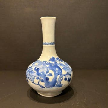 Vaas - Porselein - China - Kangxi (1662-1722) - Kangxi blauw, Antiek en Kunst