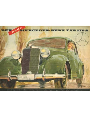 1949 MERCEDES BENZ 170S BROCHURE DUITS, Nieuw, Author