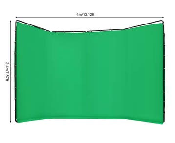 Groot Green Screen 400x238 cm met Standaard Set, Verzenden, Nieuw